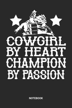 Notebook: Barrel Racing Themed Notebook (6x9 inches) with Blank Pages ideal as a Chasing Cans Cloverleaf Journal. Perfect as a Horse Riding Book for ... Lovers. Great gift for Kids, Men and Women