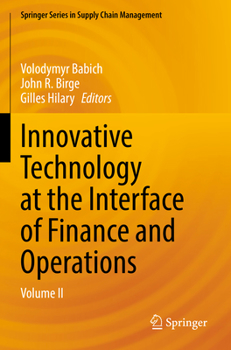 Paperback Innovative Technology at the Interface of Finance and Operations: Volume II Book