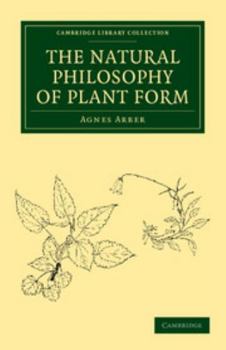 Paperback The Natural Philosophy of Plant Form Book
