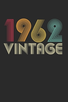 Vintage notebook paper 1962 Birthday 58th Gift