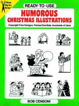 Paperback Ready-To-Use Humorous Christmas Illustrations Book