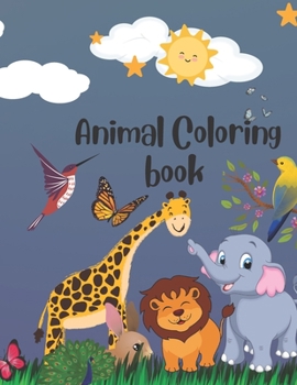 Paperback Animal Coloring Book for Children Book