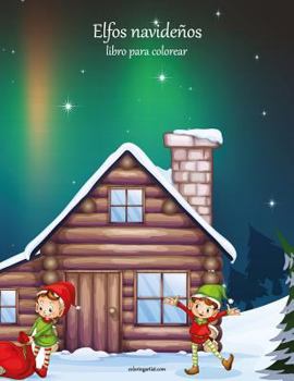 Paperback Elfos navideños libro para colorear 1 [Spanish] Book