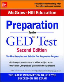 Paperback McGraw-Hill Education Preparation for the GED Test Book
