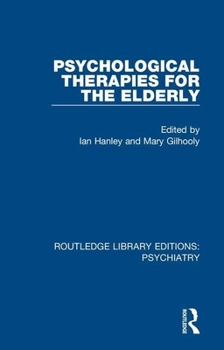 Paperback Psychological Therapies for the Elderly Book
