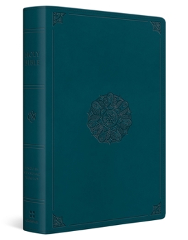 Imitation Leather ESV Giant Print Personal Size Bible, Red Letter (Trutone, Deep Teal, Emblem Design) Book