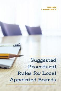 Paperback Suggested Procedural Rules for Local Appointed Boards Book