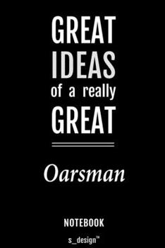 Notebook for Oarsmen / Oarsman: awesome handy Note Book [120 blank lined ruled pages]