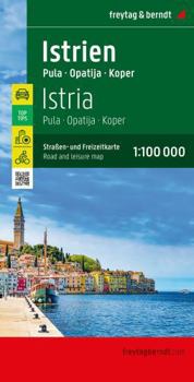 Map Istria - Pula, Road and Leisure Map 1:100,000 Book