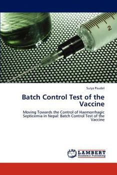 Paperback Batch Control Test of the Vaccine Book