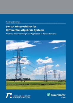 Paperback Switch Observability for Differential-Algebraic Systems.: Analysis, Observer Design and Application to Power Networks. Book