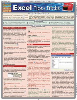 Misc. Excel Tips & Tricks: Quickstudy Laminated Reference Guide (Quickstudy Computer) Book