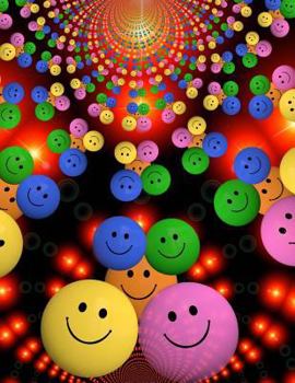 Paperback Smiley Face Notebook - 4x4 Quad Ruled: 8.5 x 11 - 200 Pages - Graph Paper Book