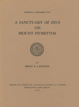 Paperback A Sanctuary of Zeus on Mount Hymettos Book