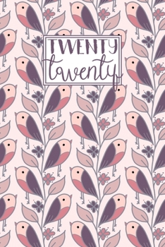 Paperback 2020: Diary Planner Journal Organiser - Horizontal Week on 2 Pages with Year Planner - Pink and Purple Birds and Leaves Patt Book