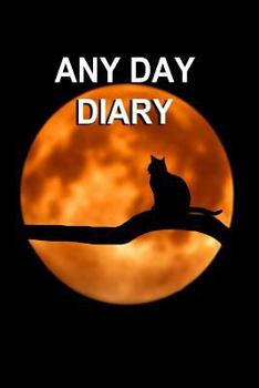 Paperback Any Day Diary: 6" X 9" One Day Per Page Format Book