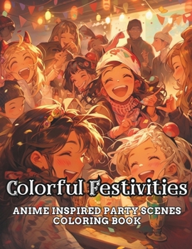 Colorful Festivities: Anime Inspired Party Scenes coloring book