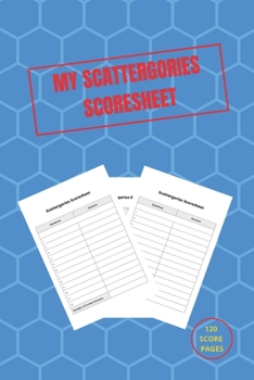 Paperback MY Scattergories Score sheet Book