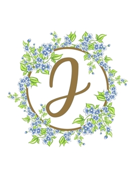 Paperback J: Beautiful Monogram Initial J Notebook - Lined Writing Notebook Journal 8.5" x 11" with 120 Pages Book