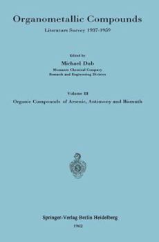 Paperback Organometallic Compounds: Literature Survey 1937-1959 Book