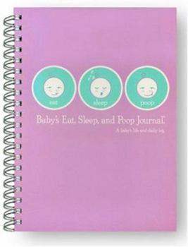 Spiral-bound Baby's Eat, Sleep and Poop Journal, Log Book Lavender Book
