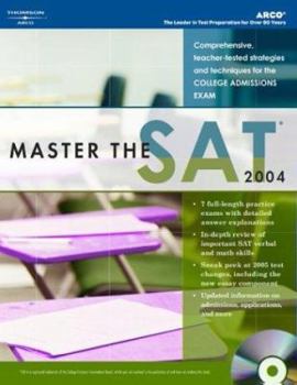 Paperback Arco Master the New SAT [With CDROM] Book