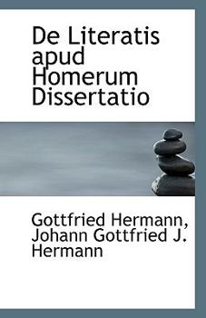 Paperback de Literatis Apud Homerum Dissertatio Book
