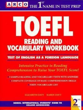 Paperback TOEFL Reading and Vocabulary Workbook Book