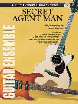 Paperback Belwin's 21st Century Guitar Ensemble -- Secret Agent Man: Score, Parts & Online Audio [With CD] Book