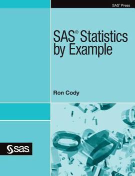 Hardcover SAS Statistics by Example Book