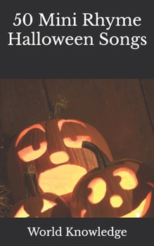 Paperback 50 Mini Rhyme Halloween Songs Book