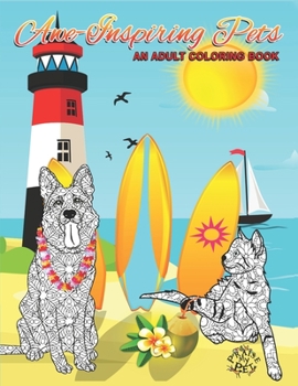 Paperback Awe-Inspiring Pets: Adult Coloring Book