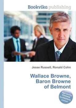 Paperback Wallace Browne, Baron Browne of Belmont Book