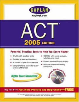 Paperback Kaplan ACT 2005 [With CDROM] Book