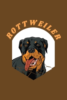 Rottweiler Notizbuch: Schönes Rottweiler Notizbuch mit 120 karierte Seiten im A5 Format (German Edition)