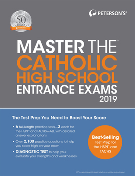Paperback Master the Catholic High School Entrance Exams 2019 Book