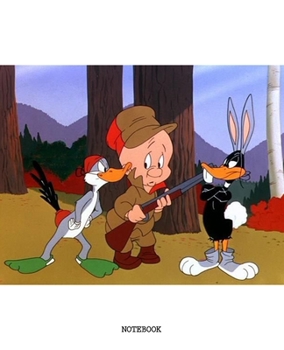 Notebook: Looney Tunes Cartoon Soft Glossy Cover College Ruled Lined Pages Book 7.5 x 9.25 Inches 110 Pages