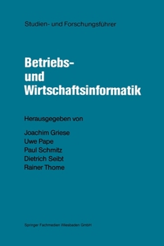 Paperback Studien- und Forschungsführer: Betriebs- und Wirtschaftsinformatik (German Edition) [German] Book
