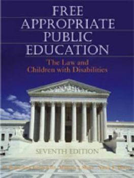 Hardcover Free Appropriate Public Education: The Law and Children with Disabilities Book