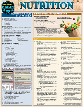 Misc. Nutrition: Quickstudy Laminated Reference Guide Book