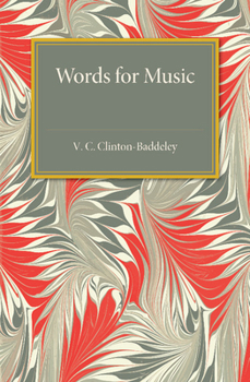 Paperback Words for Music Book