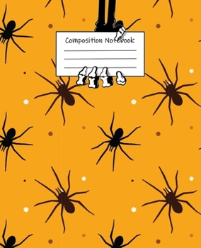 Abstract Halloween Pattern Volume 17 Wide Ruled Journal: 110 Blank Lined Wide Ruled (7.5 x 9.25) Pages to Jot Down Your Thoughts