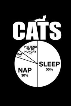 Notizbuch: Katzen Faul Schlafen Lustig Süß Meow Meme Geschenk 120 Seiten, 6x9 (ca. A5), Punktraster (German Edition)