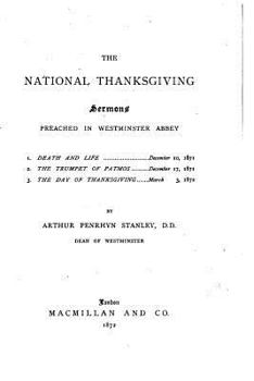 Paperback The National Thanksgiving, Sermons Preached in Westminster Abbey Book