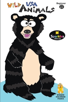 Paperback Beginner WILD USA ANIMALS: Learn Fun Animals & Sounds Book