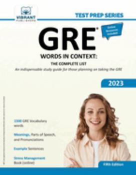 Paperback GRE Words In Context: The Complete List Book