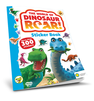 Paperback The World of Dinosaur Roar! Sticker Book