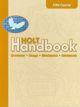 Hardcover Holt Handbook: Student Edition Fifth Course 2003 Book