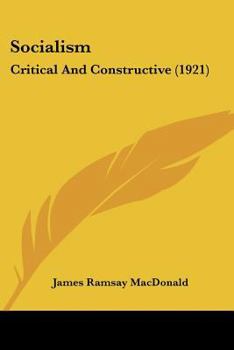 Paperback Socialism: Critical And Constructive (1921) Book