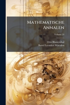Paperback Mathematische Annalen; Volume 24 Book